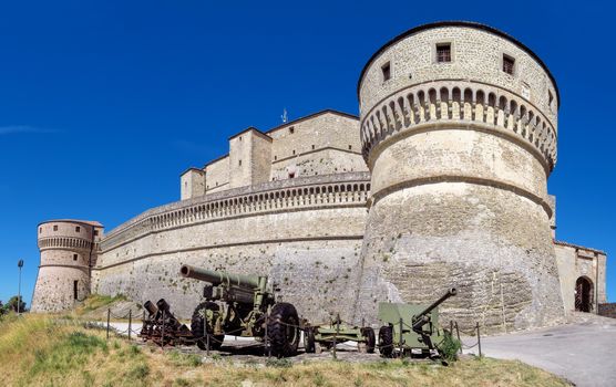 The Renaissance Fortress of San Leo, located on a rocky cliff, dates back to the fifteenth century