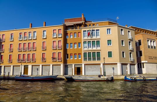 Venice, Italy - June 20, 2017: Colorful architecture in Venice, Italy