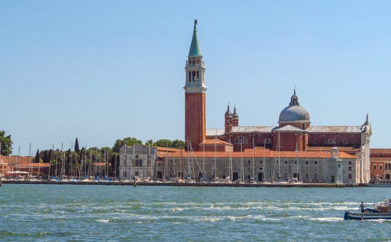 Venice, Italy - June 20, 2017: San Giorgio Maggiore Island in Venice, Italy