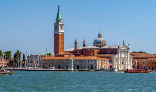 Venice, Italy - June 20, 2017: San Giorgio Maggiore Island in Venice, Italy