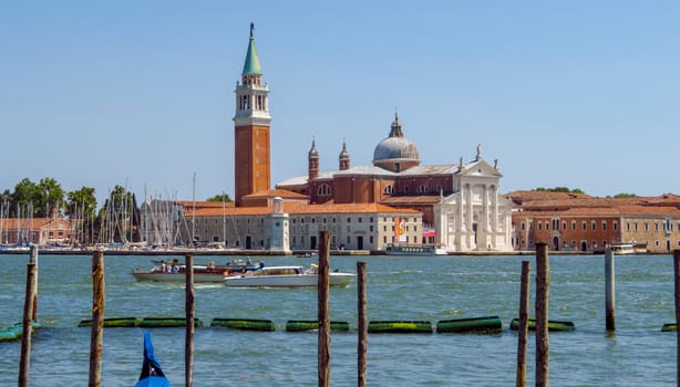 Venice, Italy - June 20, 2017: San Giorgio Maggiore Island in Venice, Italy