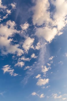 Clouds and blue sky background. Blue sky background with clouds. Beautiful clouds with blue sky background. Nature weather, cloud blue sky and sun.