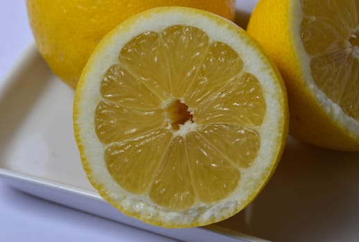 A dish of lemons