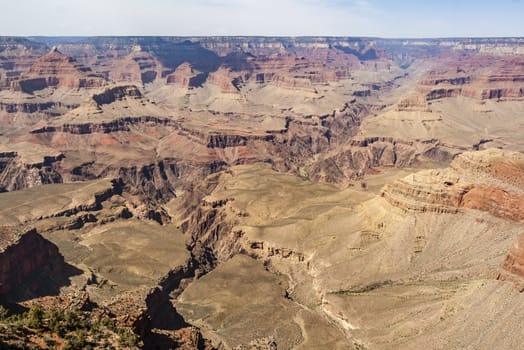 Beautiful Landscape of Grand Canyon with the Colorado River visible