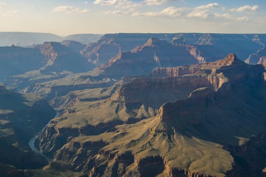 a man looking at the edge on the Grand Canyon, western USA