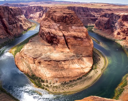 Colorado river, horseshoe bend in Page.