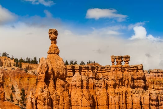 View of Thor's Hammer, Bryce Canyon National Park, Utah.