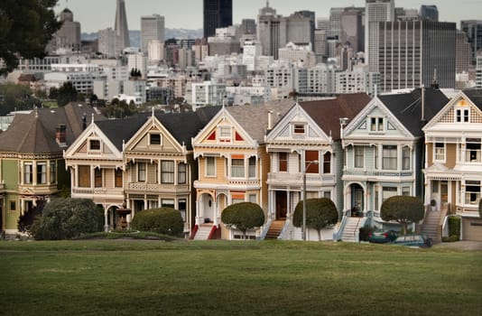 The painted ladies in San Francisco