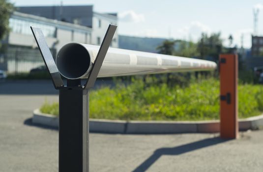 automatic barrier at the city Park