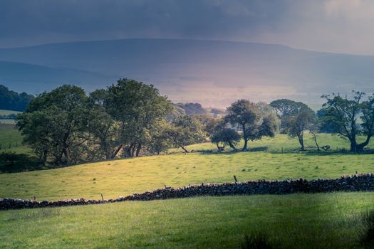 Northwest English countryside between the rain showers UK