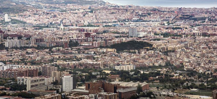 BARCELONA, SPAIN - JULY 3, 2016: View to Barcelona from Tibidabo mountain

Barcelona, Spain - July 3, 2016: View to Barcelona from Tibidabo mountain