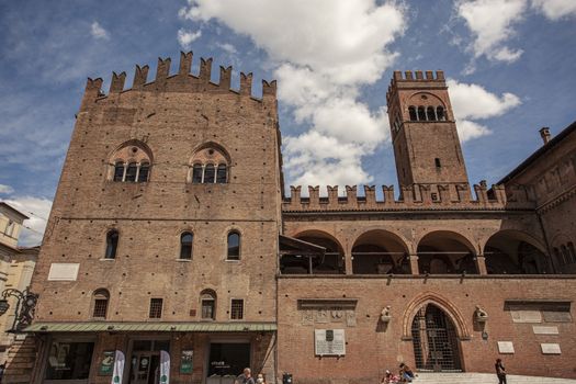 BOLOGNA, ITALY 17 JUNE 2020: Palazzo Re Enzo in Bologna