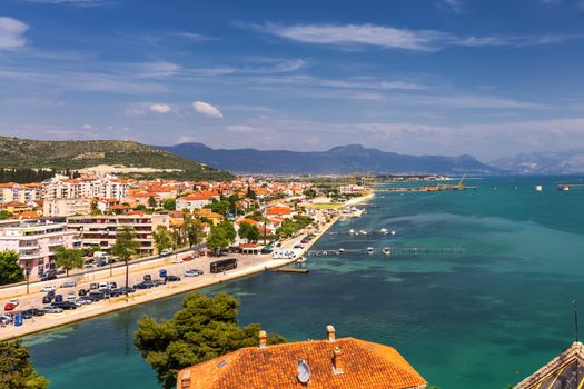 Old town of Trogir in Dalmatia, Croatia. Trogir old town. Near Split in Croatia. The picturesque and historical city of Trogir in Balkan, Dalmatia, Croatia.