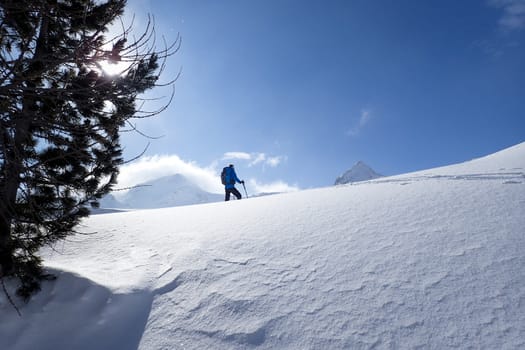 Casaccia, Switzerland: winter landscape, Lareccio canals and Colombe pass