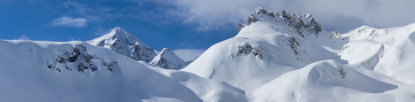 Casaccia, Switzerland: winter landscape, Lareccio canals and Colombe pass