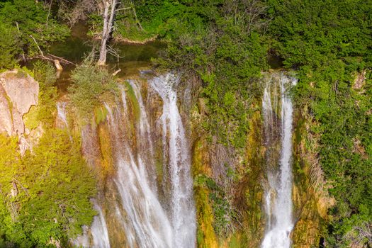 Manojlovac waterfall, Krka National Park, Croatia. Manojlovac waterfall, national park Krka in Croatia. View on the Manojlovac waterfall, near Knin in Croatia, Krka National Park.