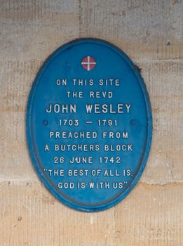 John Wesley Plaque in Stroud