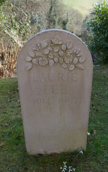 Gravestone of Laurie Lee - Author of Cider with Rosie