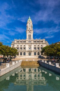 Porto City Hall on Liberdade Square, Porto, Portugal