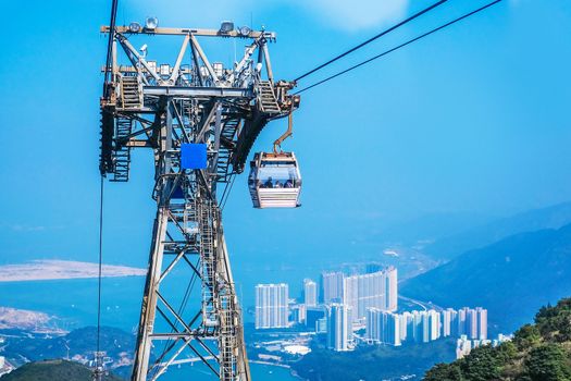 Cable car,from Hong Kong Ocean Park