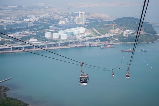 Cable car,from Hong Kong Ocean Park