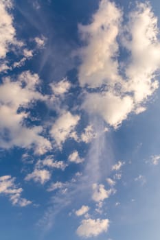 Blue sky with cloud background