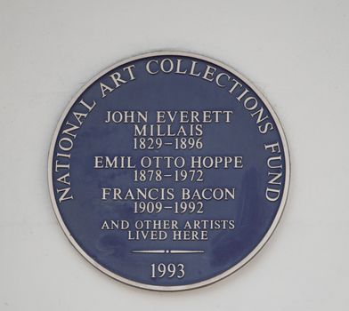 Blue Plaque Millais Hoppe Bacon