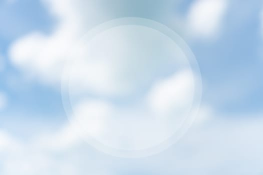 Copy space blur summer blue sky and white cloud abstract background.