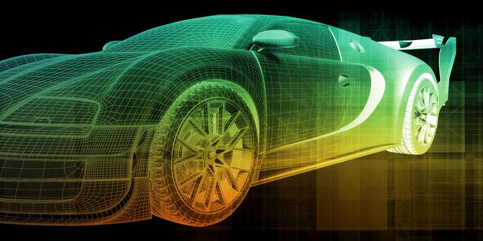 Car Design Abstract Background Concept Art