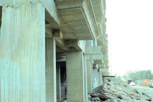 Delhi, India - July 2017 : new construction of building in Delhi