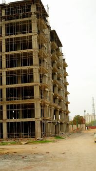 Lucknow, India - June 2017 : new construction of building in Lucknow