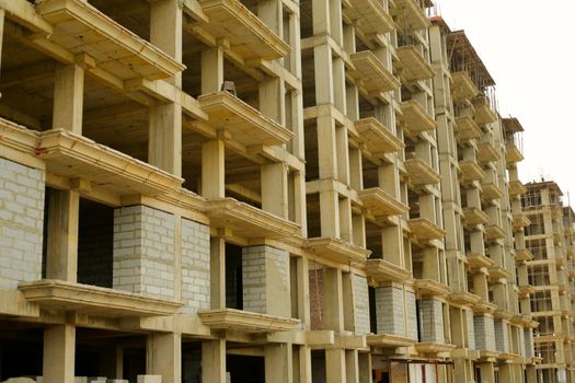 Lucknow, India - June 2017 : new construction of building in Lucknow