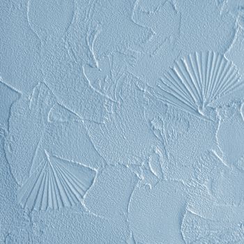 Blue background of the structural plaster on the wall                         