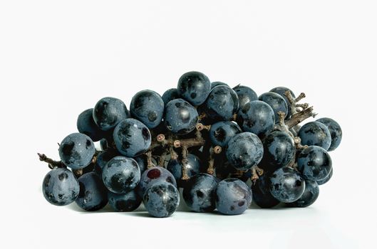 Purple grapes isolated on a white background