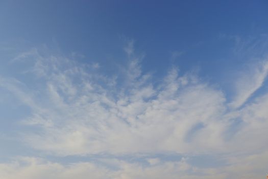 white clouds spreading in the opened blue sky, free clouds images