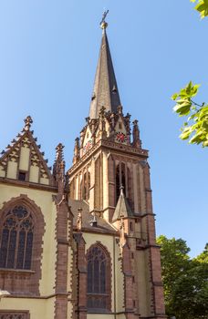 FRANKFURT AM MAIN, GERMANY - JULY 2, 2015: Old district of Frankfurt am Main, Germany. Frankfurt is the fifth-largest city in Germany.

Frankfurt am Main, Germany - July 2, 2015: Old district of Frankfurt am Main, Germany. Frankfurt is the fifth-largest city in Germany.