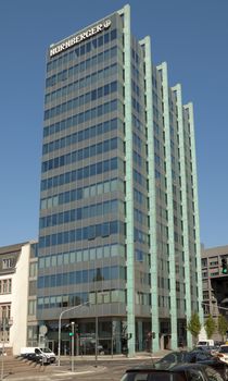 FRANKFURT AM MAIN, GERMANY - JULY 2, 2015: Nurnberger office. The Nurnberger Insurance Group is an insurance company.

Frankfurt am Main, Germany - July 2, 2015: Nurnberger office. The Nurnberger Insurance Group is an insurance company.