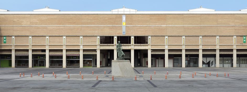 BARCELONA, SPAIN - JULY 8, 2015: Fira Barcelona - a trade show and exhibition center in Barcelona, Spain. It was built in 1929 to International Exposition.

Barcelona, Spain - July 8, 2015: Fira Barcelona - a trade show and exhibition center in Barcelona, Spain. It was built in 1929 to International Exposition.