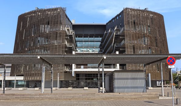 BARCELONA, SPAIN - JULY 12, 2015: Building of Biomedical Research Park (Parc de Recerca Biomedica) in Barcelona, Spain. With R&D budget of approx 80 million euros year and cutting-edge scientific equipment.

Barcelona, Spain - July 12, 2015: Building of Biomedical Research Park (Parc de Recerca Biomedica) in Barcelona, Spain. With R&D budget of approx 80 million euros year and cutting-edge scientific equipment.