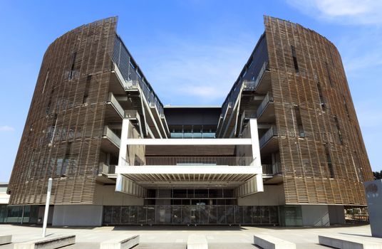 BARCELONA, SPAIN - JULY 12, 2015: Building of Biomedical Research Park (Parc de Recerca Biomedica) in Barcelona, Spain. With R&D budget of approx 80 million euros year and cutting-edge scientific equipment.

Barcelona, Spain - July 12, 2015: Building of Biomedical Research Park (Parc de Recerca Biomedica) in Barcelona, Spain. With R&D budget of approx 80 million euros year and cutting-edge scientific equipment.