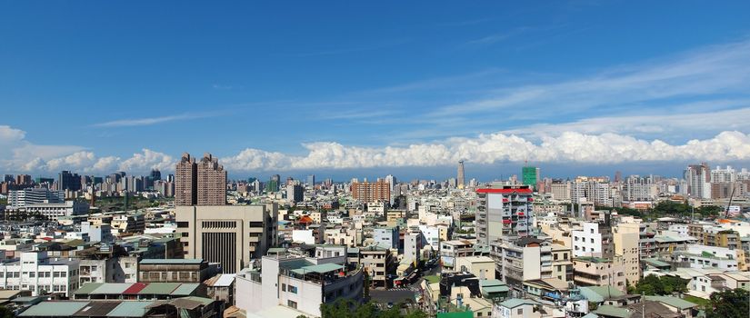 KAOHSIUNG, TAIWAN -- MAY 27: Kaohsiung has been listed among the world's top 100 cities for quality of life. Blue skies are a common sight now as in this photo taken on May 27, 2013 in Kaohsiung.