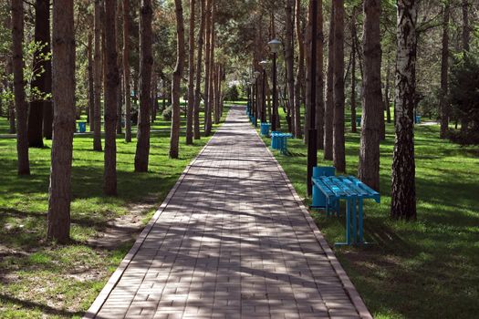 President's park in the town of Almaty, Kazakhstan.