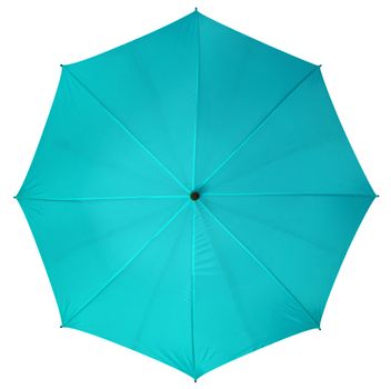 Blue umbrella isolated on white background. Clipping path included.