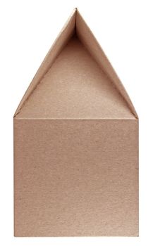 Gift cardboard box isolated on white background. Clipping path included.