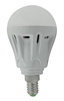 LED bulb isolated on white background. Clipping path included.