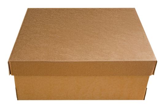 Closed Post Box isolated on white. Clipping path included.