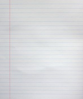 White line paper sheet background from notepad.