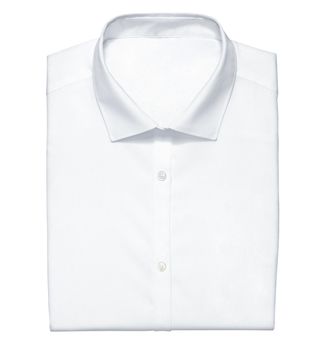White shirt isolated on the white. Clipping Path included.
