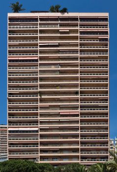 MONTE CARLO, MONACO - JUNE 1, 2014: Architecture of residential buildings near Grand Casino.

Monte Carlo, Monaco - June 1, 2014: Architecture of residential buildings near Grand Casino.
