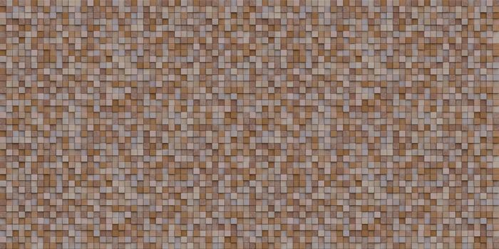 3d rendering image of a lot of cubic woods alligned to wall. Wall background. Seamless texture.